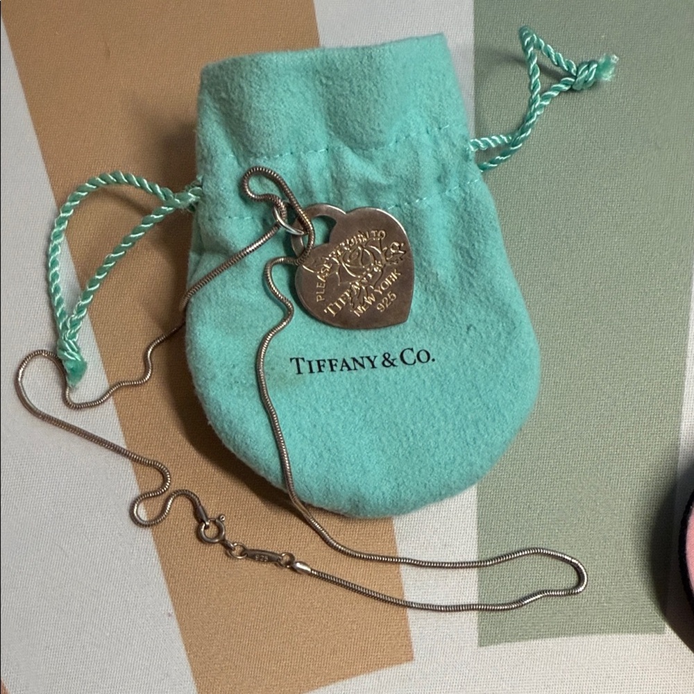 Tiffany & Co. Silver Heart Pendant Necklace